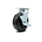 Service Caster 6 Inch Phenolic Swivel Caster with Roller Bearing and Brake SCC-30CS620-PHR-TLB - alternate 1